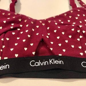 Calvin Klein Cute ❤️ print bralette